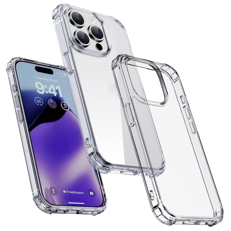 For iPhone 15 iPAKY Crystal Clear Series Shockproof PC + TPU Protective Phone Case(Transparent)