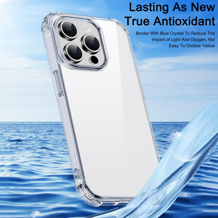 For iPhone 15 iPAKY Crystal Clear Series Shockproof PC + TPU Protective Phone Case(Transparent)