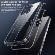 For iPhone 16 Plus iPAKY Crystal Clear Series Shockproof PC + TPU Protective Phone Case(Transparent)