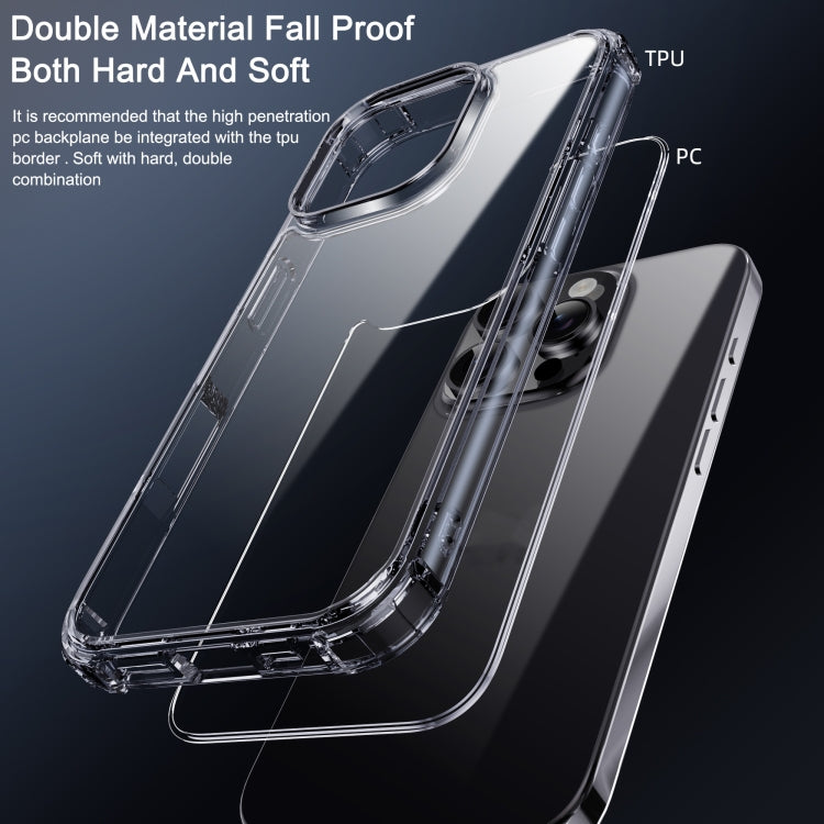 For iPhone 16 Plus iPAKY Crystal Clear Series Shockproof PC + TPU Protective Phone Case(Transparent)
