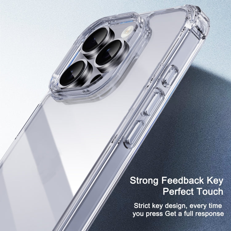 For iPhone 16 Plus iPAKY Crystal Clear Series Shockproof PC + TPU Protective Phone Case(Transparent)