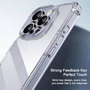 For iPhone 16 Plus iPAKY Crystal Clear Series Shockproof PC + TPU Protective Phone Case(Transparent)