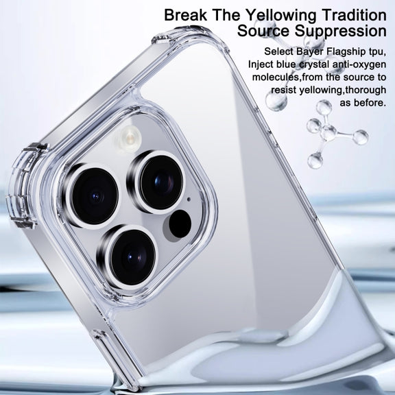 For iPhone 16 Plus iPAKY Crystal Clear Series Shockproof PC + TPU Protective Phone Case(Transparent)