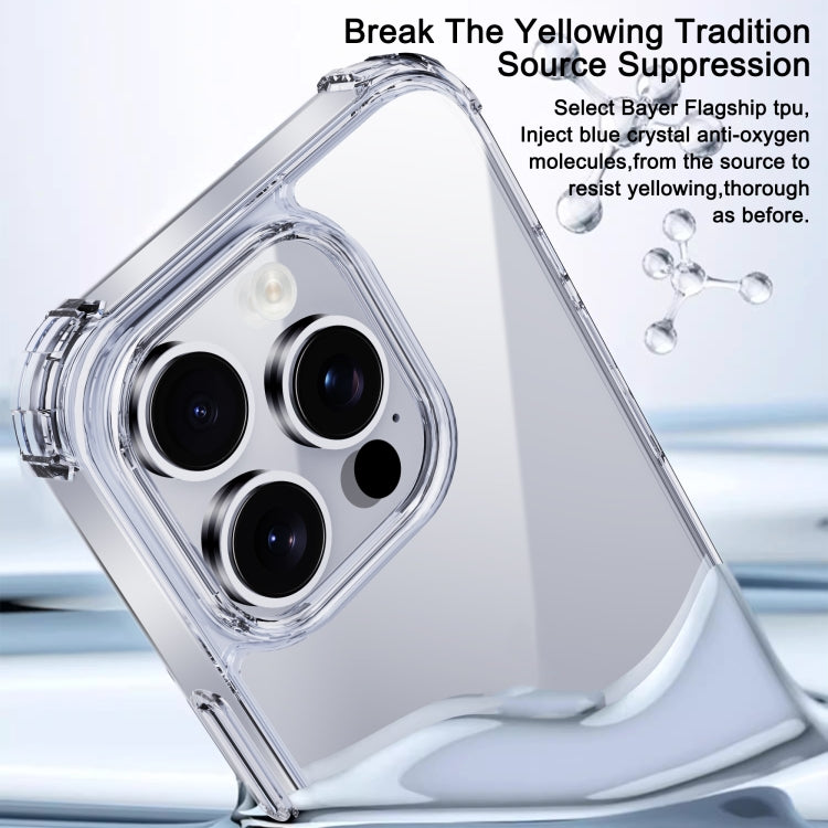 For iPhone 16 Plus iPAKY Crystal Clear Series Shockproof PC + TPU Protective Phone Case(Transparent)