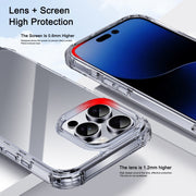 For iPhone 16 Plus iPAKY Crystal Clear Series Shockproof PC + TPU Protective Phone Case(Transparent)