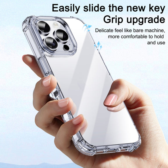 For iPhone 16 Plus iPAKY Crystal Clear Series Shockproof PC + TPU Protective Phone Case(Transparent)