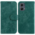 For Motorola Edge 2024 Little Tiger Embossed Leather Phone Case(Green) - Motorola Cases by PMC Jewellery | Online Shopping South Africa | PMC Jewellery | Buy Now Pay Later Mobicred