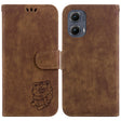 For Motorola Edge 2024 Little Tiger Embossed Leather Phone Case(Brown) - Motorola Cases by PMC Jewellery | Online Shopping South Africa | PMC Jewellery | Buy Now Pay Later Mobicred