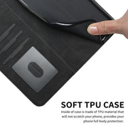 For iPhone 17 Pro Cubic Skin Feel Flip Leather Phone Case(Black)