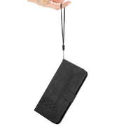 For iPhone 17 Pro Cubic Skin Feel Flip Leather Phone Case(Black)