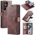 For Samsung Galaxy S24 Ultra 5G DG.MING Crazy Horse Texture Detachable Magnetic Leather Case(Red) - free shipping - PMC Jewellery - Order now!