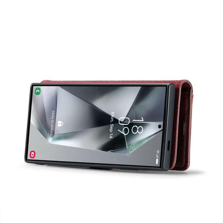 For Samsung Galaxy S24 Ultra 5G DG.MING Crazy Horse Texture Detachable Magnetic Leather Case(Red)