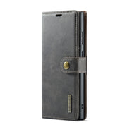 For Samsung Galaxy S24 Ultra 5G DG.MING Crazy Horse Texture Detachable Magnetic Leather Case(Grey)