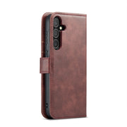 For Samsung Galaxy S24+ 5G DG.MING Crazy Horse Texture Detachable Magnetic Leather Case(Red)