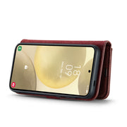 For Samsung Galaxy S24+ 5G DG.MING Crazy Horse Texture Detachable Magnetic Leather Case(Red)