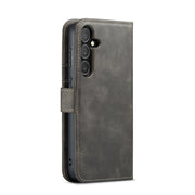 For Samsung Galaxy S24+ 5G DG.MING Crazy Horse Texture Detachable Magnetic Leather Case(Grey)