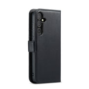For Samsung Galaxy S24+ 5G DG.MING Crazy Horse Texture Detachable Magnetic Leather Case(Black)
