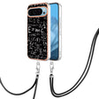For Google Pixel 9 / 9 Pro Electroplating Dual-side IMD Phone Case with Lanyard(Equation) - Google Cases by PMC TechLife | Online Shopping South Africa | PMC TechLife | Buy Now Pay Later Mobicred