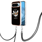 For Google Pixel 9 / 9 Pro Electroplating Dual-side IMD Phone Case with Lanyard(Natural Growth)