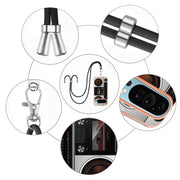 For Google Pixel 9 / 9 Pro Electroplating Dual-side IMD Phone Case with Lanyard(Retro Radio)