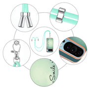 For Google Pixel 9 Pro XL Electroplating Dual-side IMD Phone Case with Lanyard(Smile)