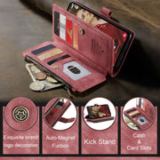 For Samsung Galaxy S23 FE CaseMe C30 Card Slots Zipper Wallet Leather Phone Case(Red)