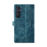 For Samsung Galaxy A25 4G CaseMe C30 Card Slots Zipper Wallet Leather Phone Case(Blue)