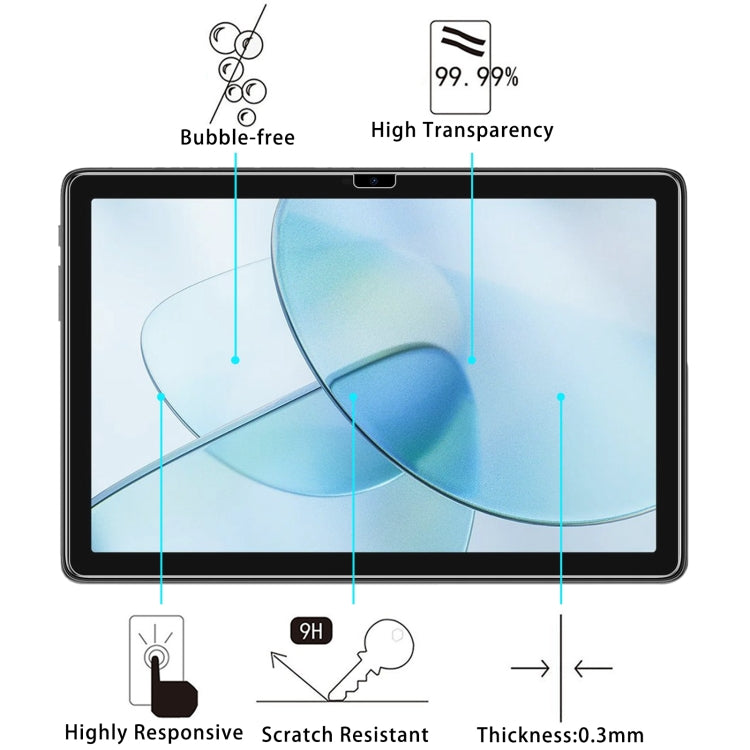 For Doogee T10S 9H 0.3mm Explosion-proof Tempered Glass Film
