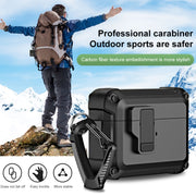 For AirPods Pro 2 TPU + PC Wireless Bluetooth Earphone Protective Case with Switch Lock & Hook(Black)
