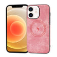 For iPhone 12 Side PU Hybrid TPU Magsafe Phone Case(Pink) - iPhone 12 / 12 Pro Cases by PMC TechLife | Online Shopping South Africa | PMC TechLife | Buy Now Pay Later Mobicred
