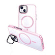 For iPhone 14 Plus MagSafe Magnetic Invisible Holder Transparent Phone Case(Pink) - free shipping - PMC TechLife - Order now!