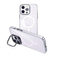 For iPhone 13 Pro Max MagSafe Magnetic Invisible Holder Transparent Phone Case(Silver) - iPhone 13 Pro Max Cases by PMC TechLife | Online Shopping South Africa | PMC TechLife
