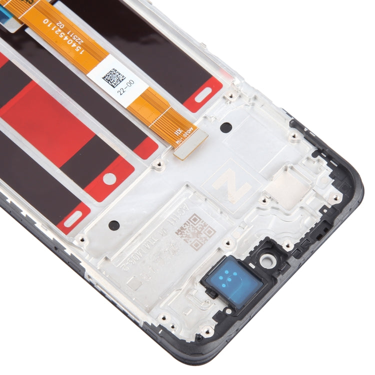 For OPPO A58 4G OEM LCD Screen Digitizer Full Assembly with Frame