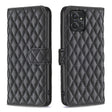 For Motorola Moto G Power 5G 2024 Diamond Lattice Wallet Flip Leather Phone Case(Black) - Motorola Cases by PMC TechLife | Online Shopping South Africa | PMC TechLife | Buy Now Pay Later Mobicred
