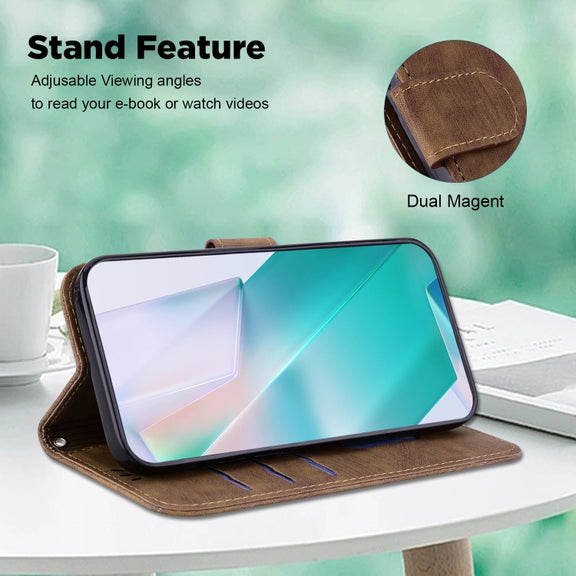 For Google Pixel 9 Pro Little Tiger Embossed Leather Phone Case(Brown)