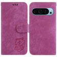 For Google Pixel 9 Pro Little Tiger Embossed Leather Phone Case(Rose Red) - Google Cases by PMC TechLife | Online Shopping South Africa | PMC TechLife | Buy Now Pay Later Mobicred