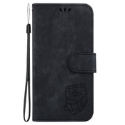 For Google Pixel 9 Pro Little Tiger Embossed Leather Phone Case(Black)