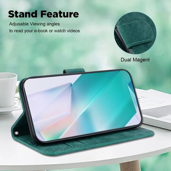 For Google Pixel 9 Little Tiger Embossed Leather Phone Case(Green)