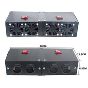 Car High-power Electric Heater Defroster, Specification:24V 4-hole