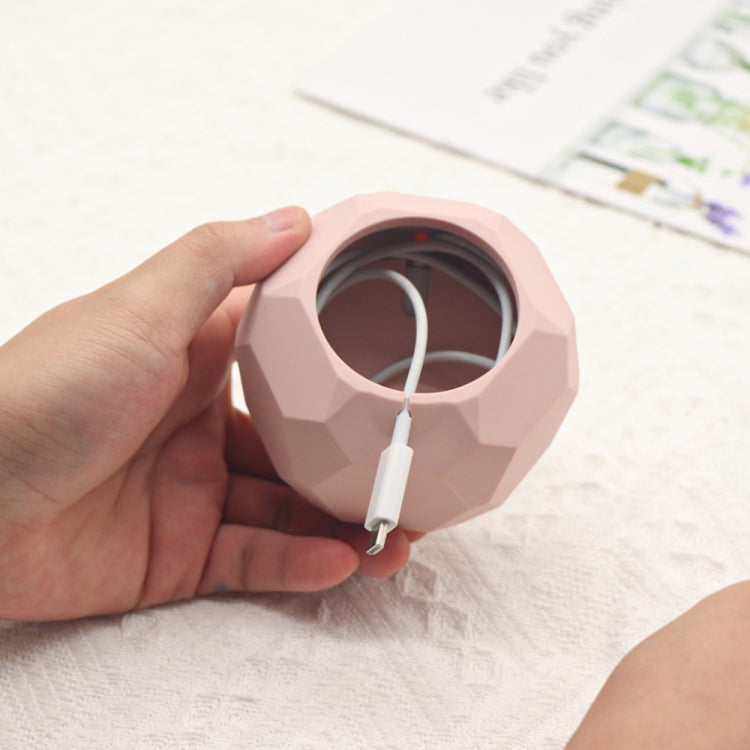 Diamond-shaped 2 in 1 Wireless Charging Silicone Base(White)