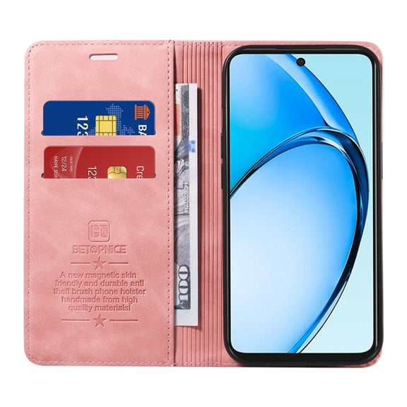 For OPPO A60 4G Global BETOPNICE Suction RFID Anti-theft Leather Phone Case(Pink)