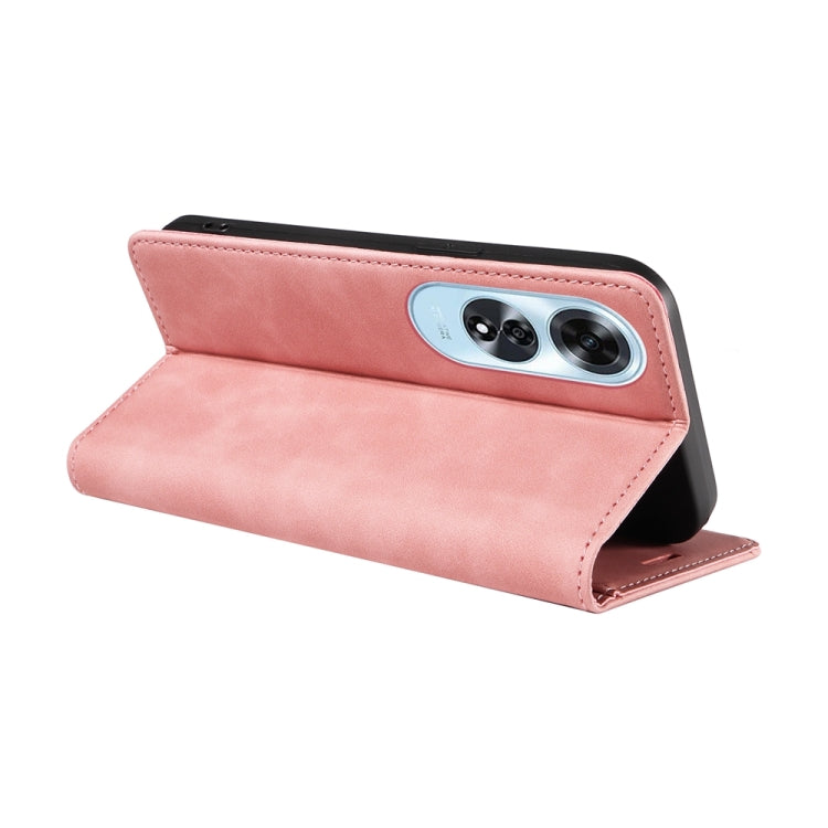 For OPPO A60 4G Global BETOPNICE Suction RFID Anti-theft Leather Phone Case(Pink)