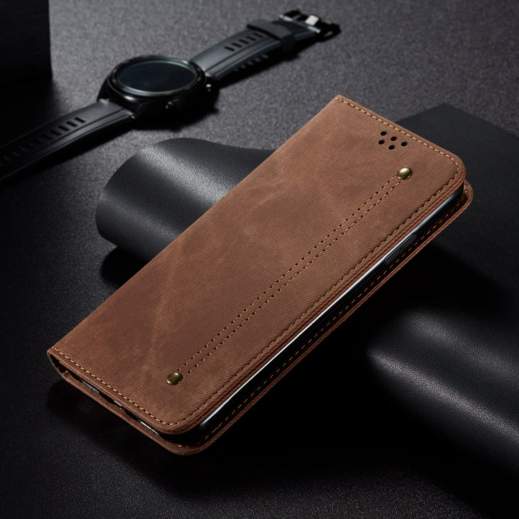 For Huawei Pura 70 Ultra Denim Texture Leather Phone Case(Brown)