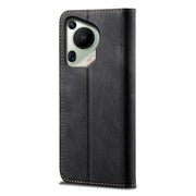 For Huawei Pura 70 Ultra Denim Texture Leather Phone Case(Black)