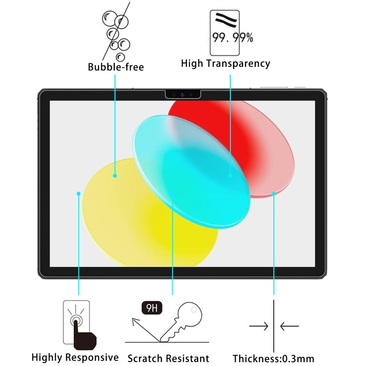 For Ulefone Tab A8 25pcs 9H 0.3mm Explosion-proof Tempered Glass Film