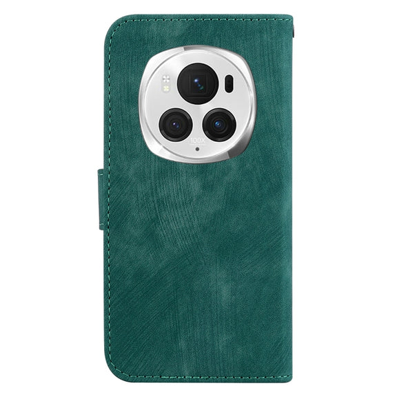For Honor Magic6 Pro Little Tiger Embossed Leather Phone Case(Green)