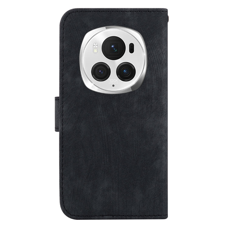 For Honor Magic6 Pro Little Tiger Embossed Leather Phone Case(Black)