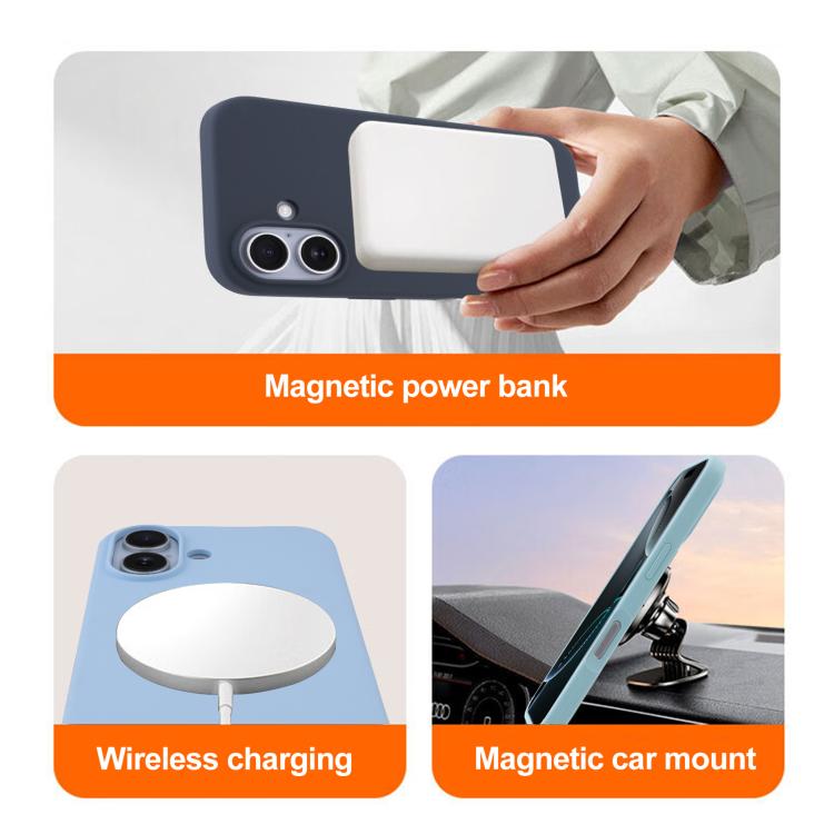 For iPhone 15 Pro Max Liquid Silicone Full Coverage MagSafe Phone Case(Orange)