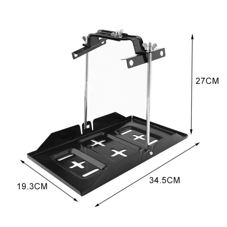 Car Universal Battery Bracket Adjustable Battery Fixed Holder + Base Tray, Size:34.5cm Base + 27cm Bracket