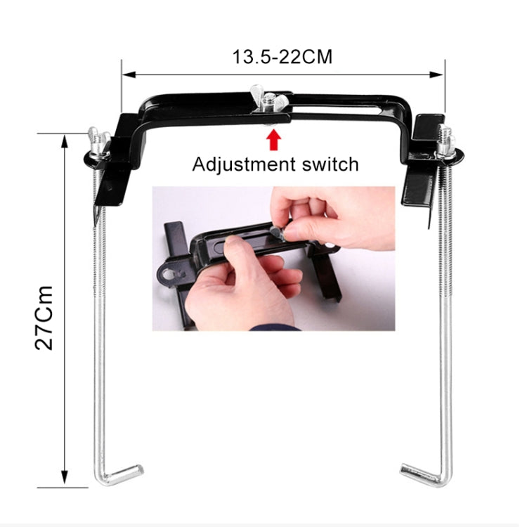 Car Universal Battery Bracket Adjustable Battery Fixed Holder + Base Tray, Size:34.5cm Base + 27cm Bracket